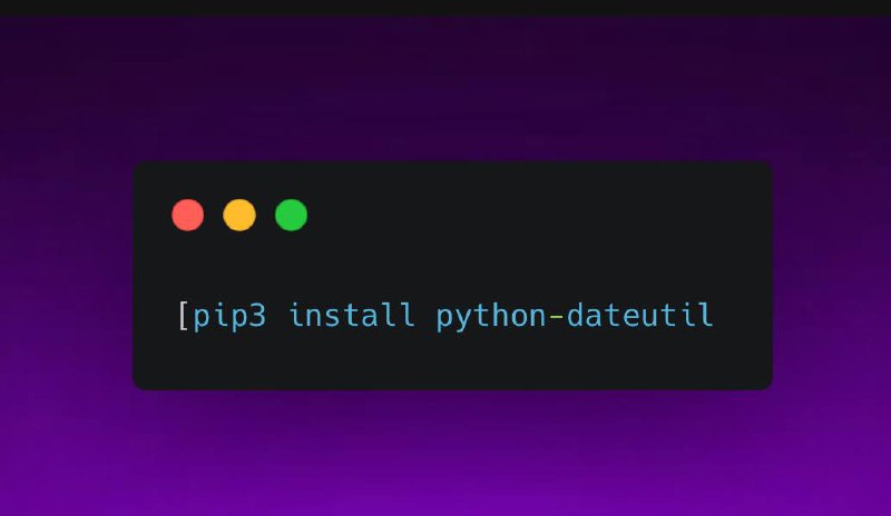 Установка и использование Python-dateutil - Marketello