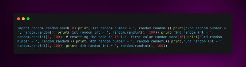 Установка random seed в Python - Marketello