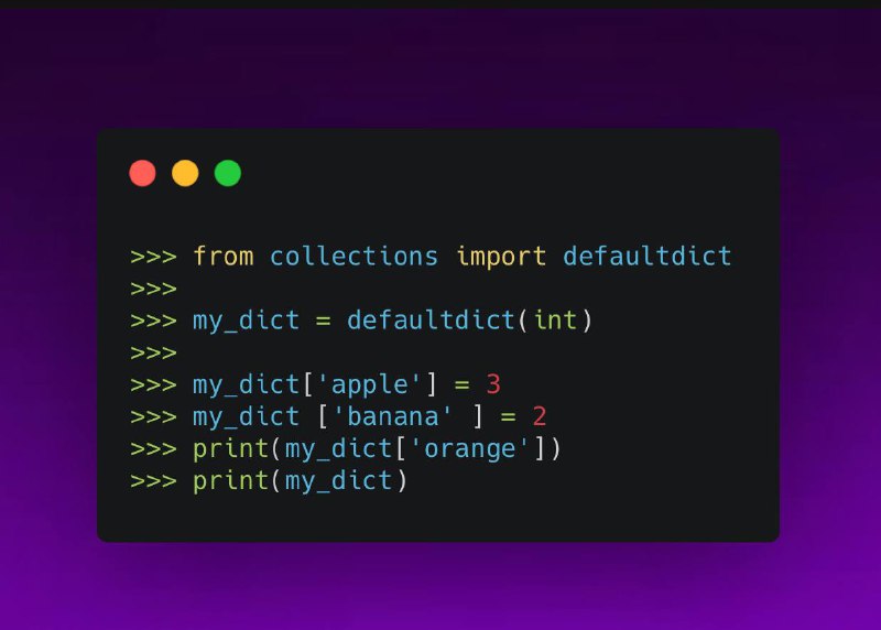 Python defaultdict добавление ключа - Marketello
