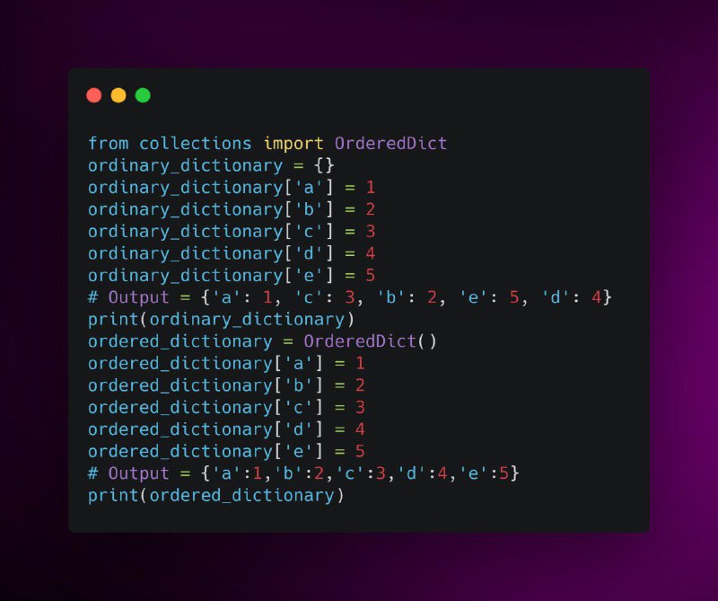 Python OrderedDict и fromkeys() - работа с словарями - Marketello