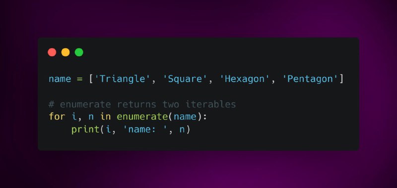 Python enumerate() функции - Marketello